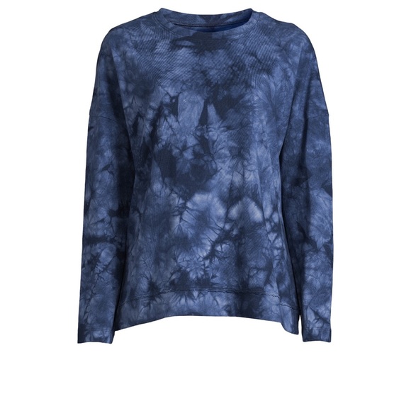 NWT Time And Tru Oversized Dark Navy Tye Dye T - Shirt / Pullover Sz M - Picture 2 of 15